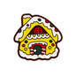 20pcs Silicone Focal Beads Christmas Gingerbread House Design