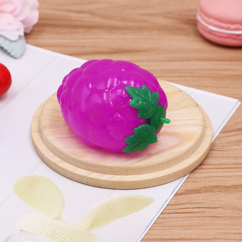 Plastic Fruit and Animal Splat Ball Squishy Toy Sensory Fidget 21