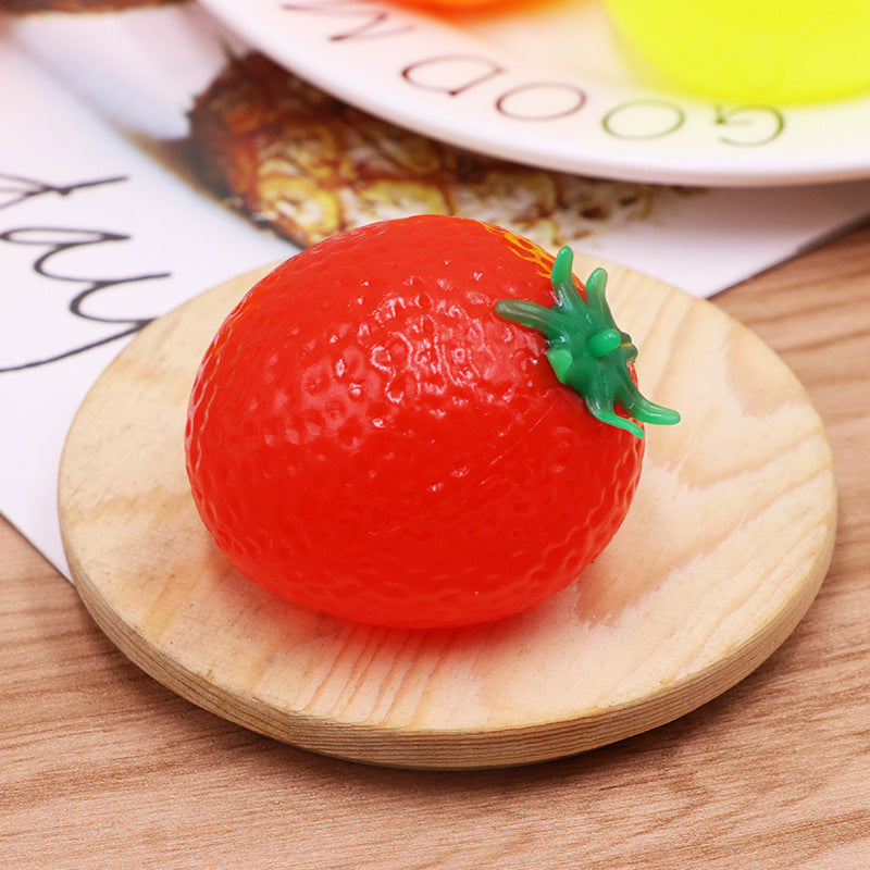 Plastic Fruit and Animal Splat Ball Squishy Toy Sensory Fidget 2