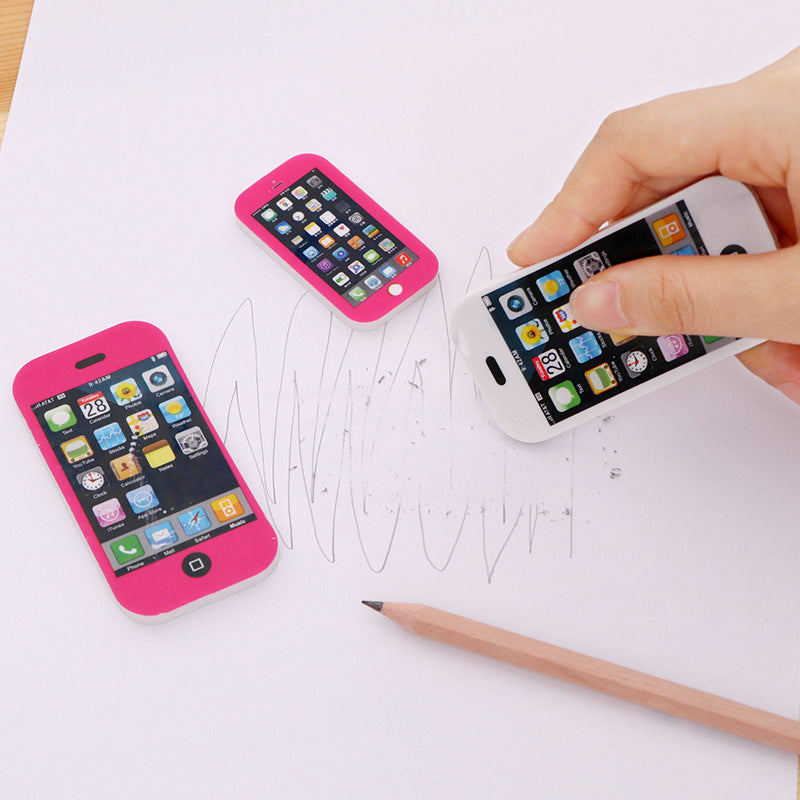Mobile Phone Shaped Eraser Toy Student Stationery Novelty Gift 3
