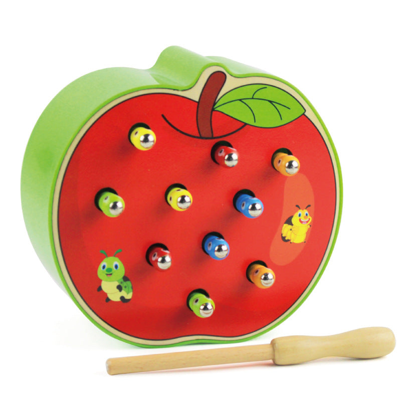Wooden Magnetic Fruit Catching Montessori Toys for Toddlers 4
