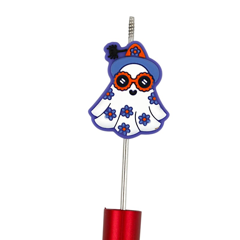20Pcs Silicone Focal Beads Halloween Cute Ghost Gone With The Wind 2