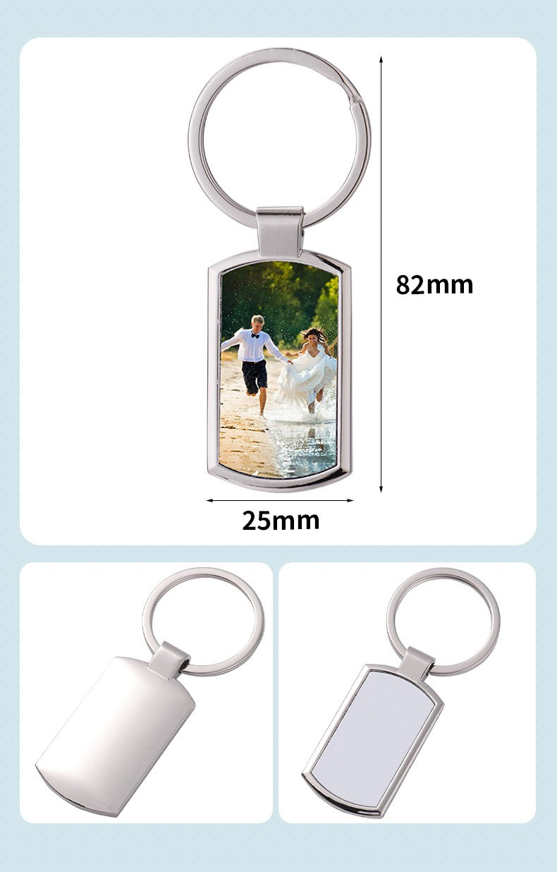 Metal Sublimation Keychain Blank for DIY Photo Customization 20