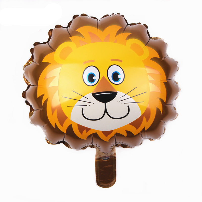 Cartoon Mini Animal Foil Balloons Party Decoration 5pcs 14