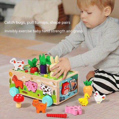 Wooden Farm Orchard Shape Matching Montessori Toys for Toddlers 7