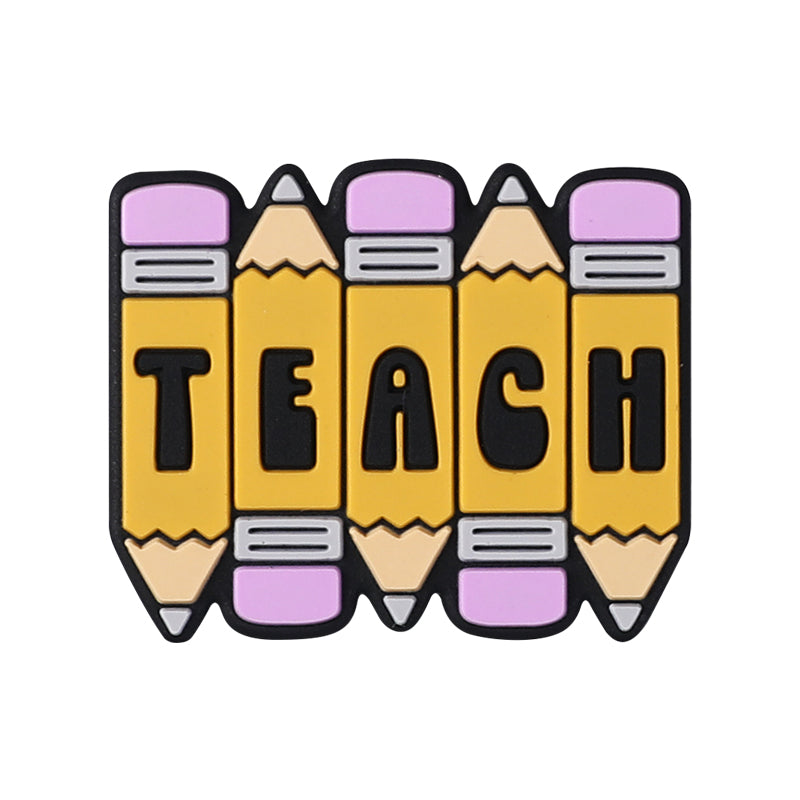 Silicone Focal Beads Teacher Heart Teaching Motivation Learn Designs 15