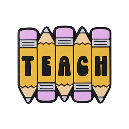 Silicone Focal Beads Teacher Heart Teaching Motivation Learn Designs 15