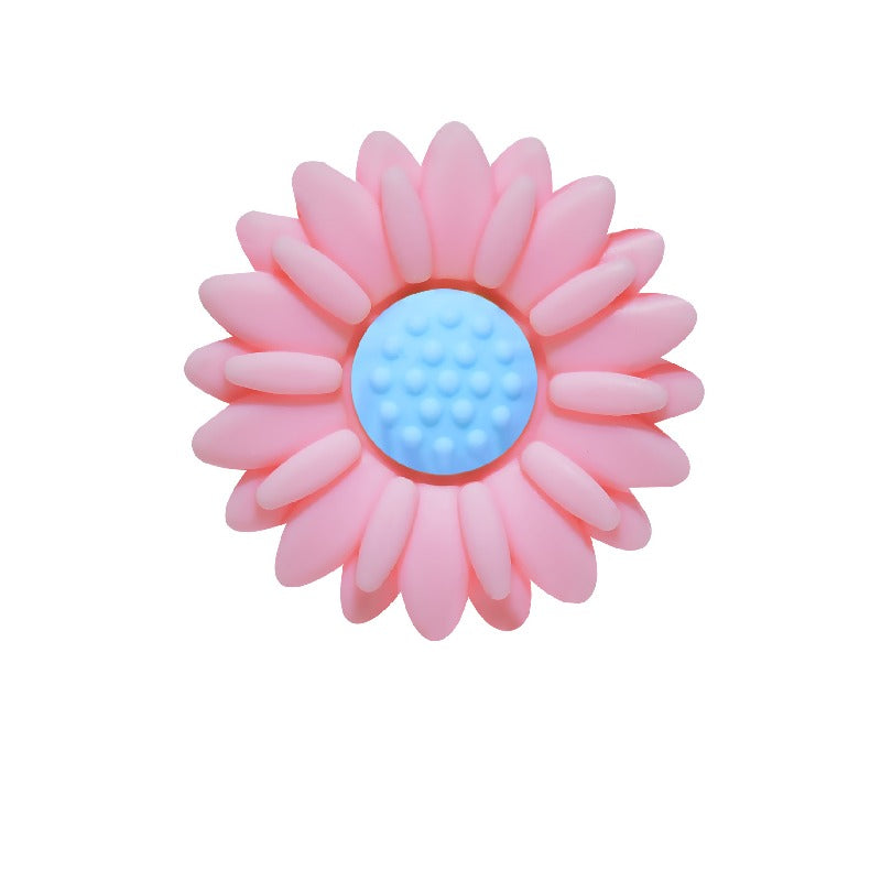 50pcs Silicone Focal Beads Daisy Flower Variety of Colors Design 14