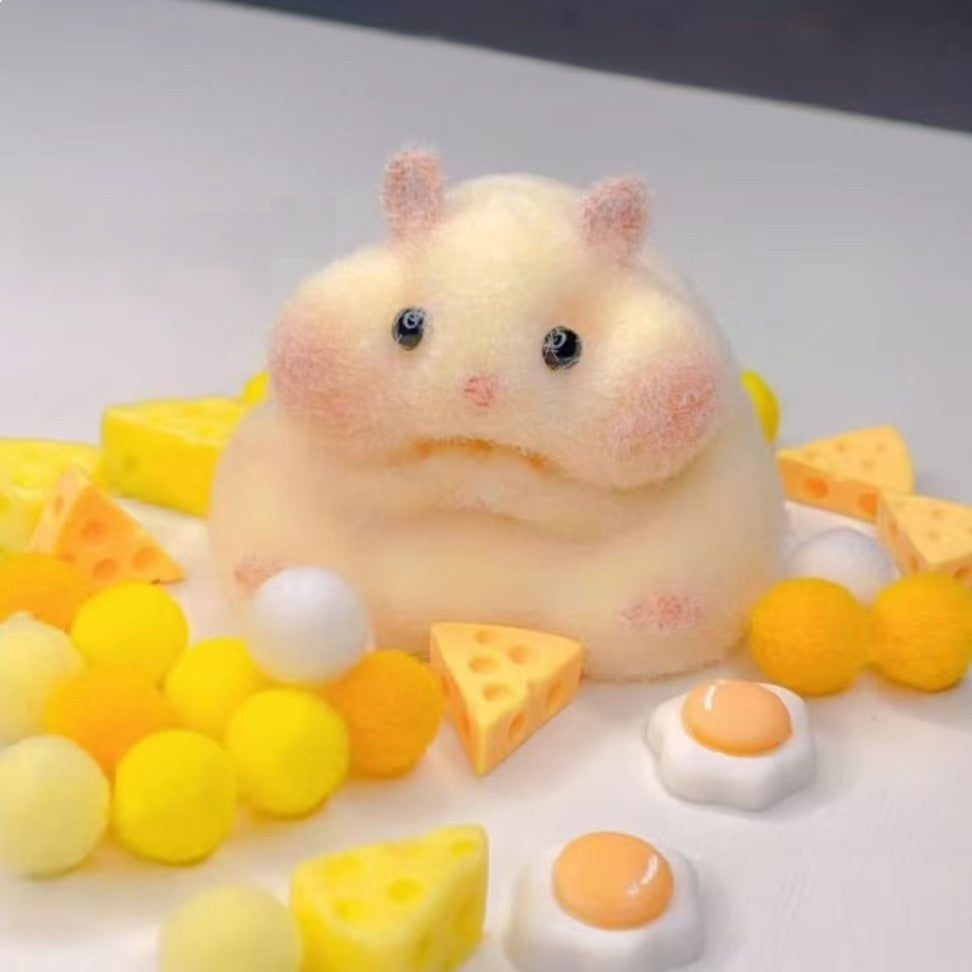 TPR Squishy Hamster Toy Cute Soft Squeeze Squishy Toy 3 Pack