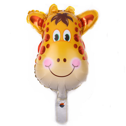 Cartoon Mini Animal Foil Balloons Party Decoration 5pcs 3