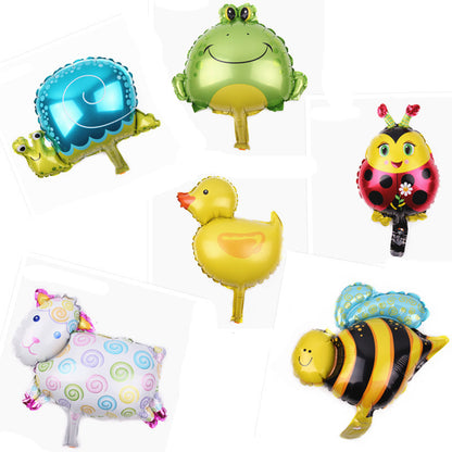 Mini Animal Foil Balloon Set Party Decoration 5pcs
