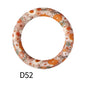 65mm Printed Silicone Beads Rings 10