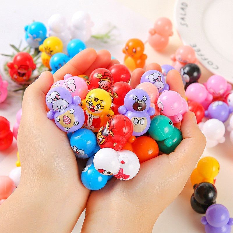 Plastic Mini Cartoon Roly-Poly Toy Desktop Game for Kids