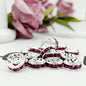 100pcs 10mm Large Hole Rhinestone Spacer Beads Copper Metal Frame 15