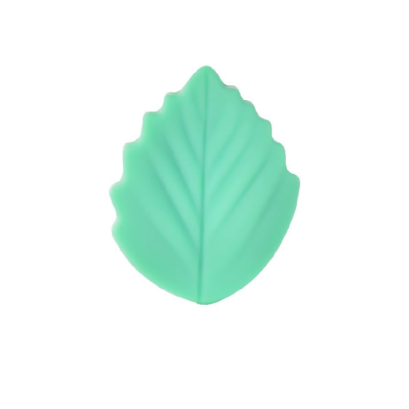 20pcs Silicone Focal Beads Colorful Leaves Leaf Shape 7