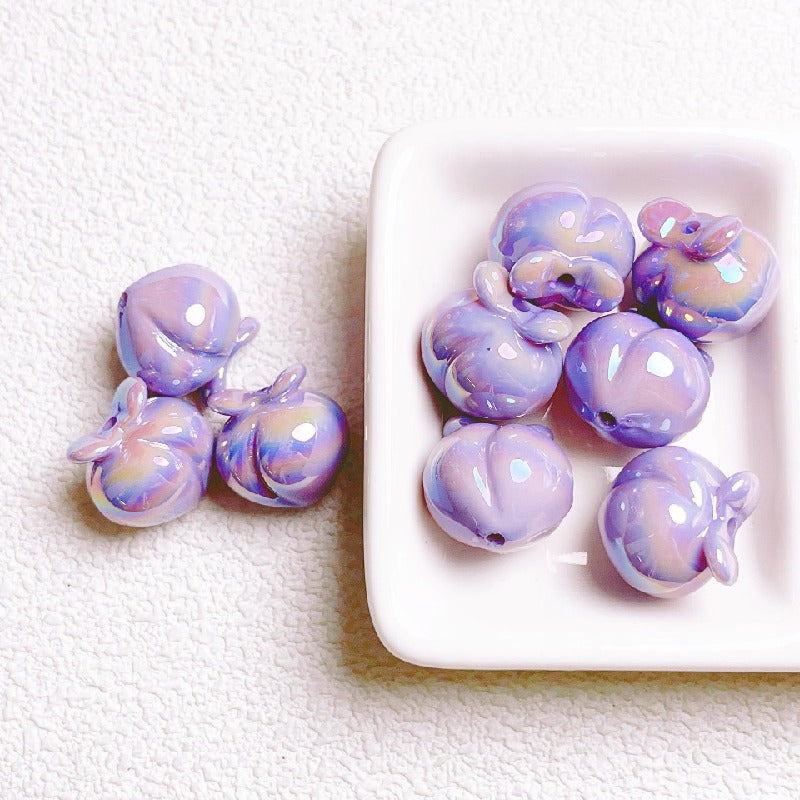 10pcs 16mm Peach Acrylic Beads Jewelry Making Craft Supplies 20