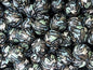 50pcs 15mm Black Background Green Cactus Silicone Beads Printed Design