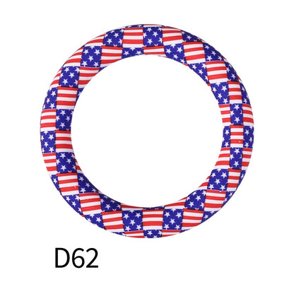 65mm Printed Silicone Beads Rings 20