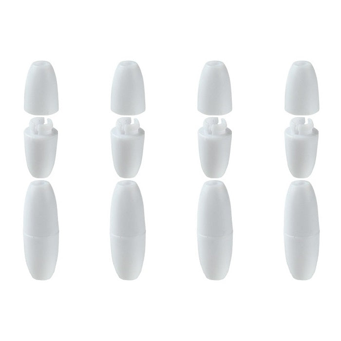 100pcs Food Grade PP Breakaway Safety Clasps Bead Barrel Connectors 10