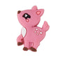 10pcs Silicone Focal Beads Deer Cartoon Cute Side Profile 7