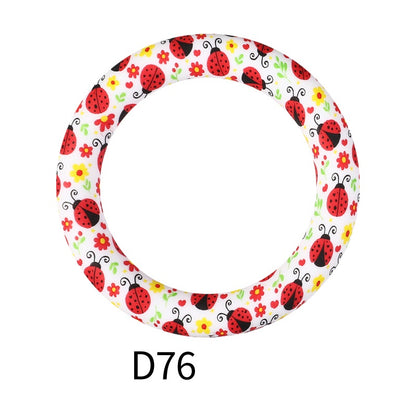 65mm Printed Silicone Beads Rings 30