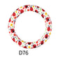 65mm Printed Silicone Beads Rings 30