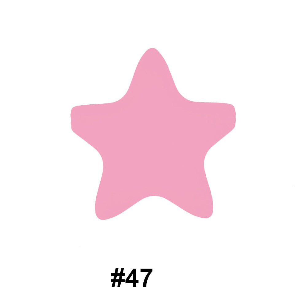45mm Star Silicone Beads 50pcs