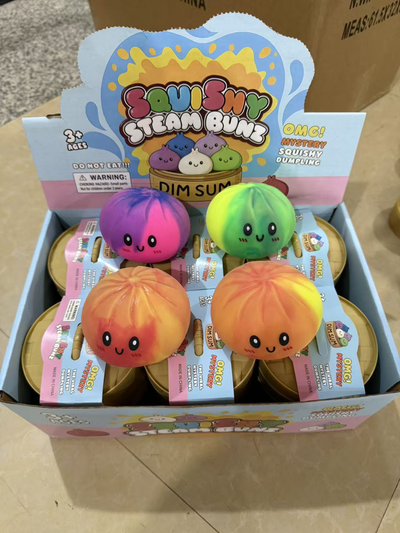 TPR Smiling Dumpling Squishy Squeeze Toy Sensory Stress Relief 16