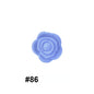 50pcs Silicone Focal Beads Rose Flower Double-Sided Design 32