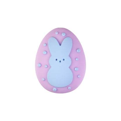 20Pcs Silicone 3D Focal Beads Easter Bunny Chick Holding Easter Egg 28