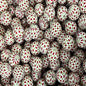 50pcs 15mm Color Grid Silicone Beads Printed Design