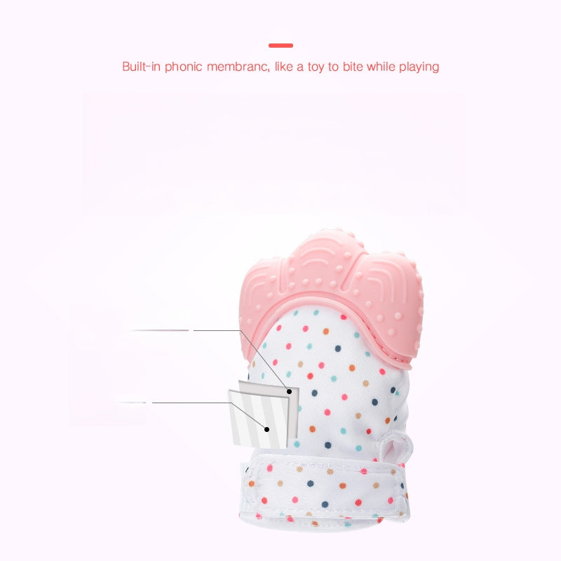 Silicone Baby Teething Glove Teether Soothing Toy 2