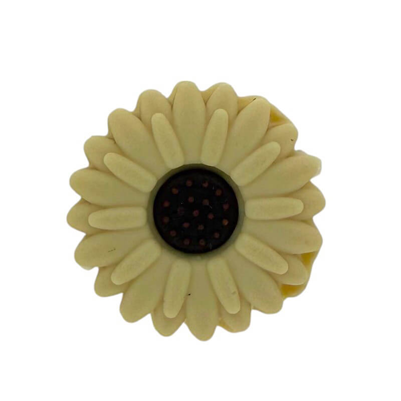 20Pcs Silicone Focal Beads Daisy Sunflower Front Facing Design 34