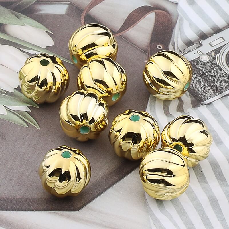 16mm Christmas Printed Acrylic Round Pumpkin Beads Holiday Craft 7