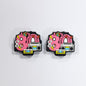 20Pcs Silicone Focal Beads Pink Magnetic Tape Radio Design
