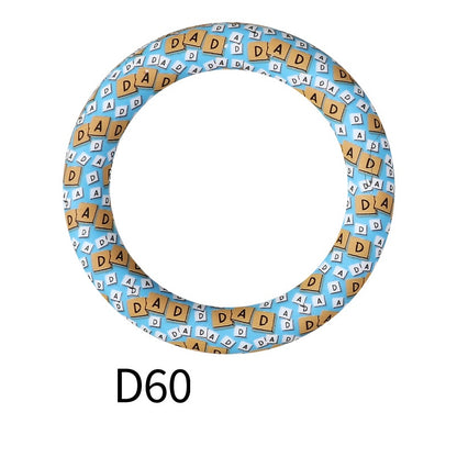 65mm Printed Silicone Beads Rings 18