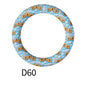 65mm Printed Silicone Beads Rings 18