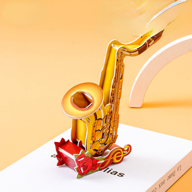 3D Paper Puzzle Musical Instruments Educational Toy for Kids 8