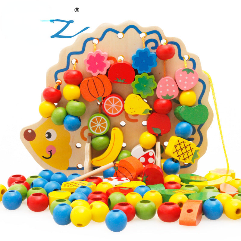 Wooden Hedgehog Montessori Toys Fine Motor Skills for Toddlers 2
