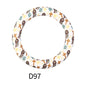 65mm Printed Silicone Beads Rings 46