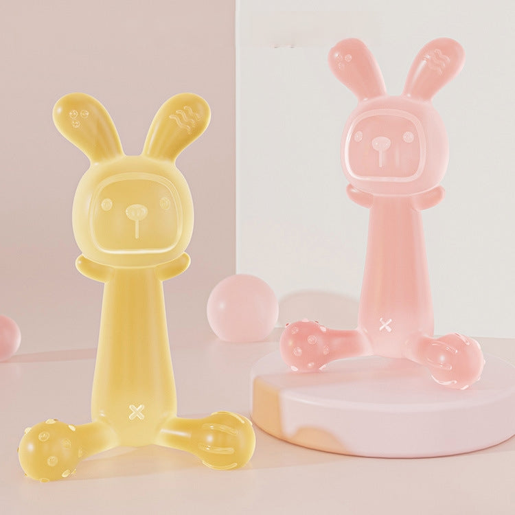 Silicone Rabbit Baby Teether Toy Set of 3 for Babies