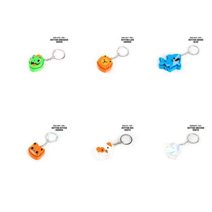 3D Printed Animal Keychain Pop Button Fidget Toy 4