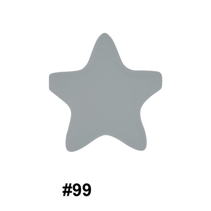 45mm Star Silicone Beads 50pcs