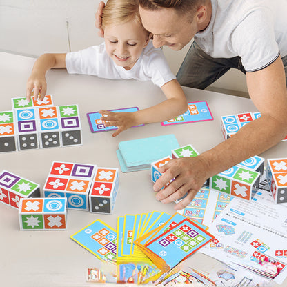 3D Puzzle Educational Toy Plastic Matching Board Game for Kids 4