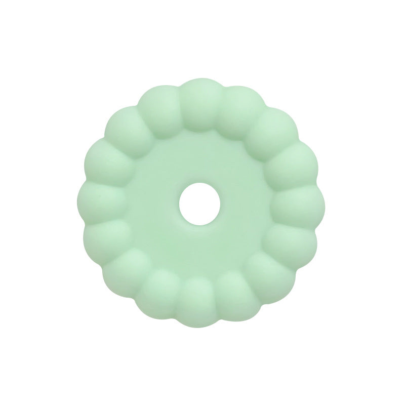 50pcs 12mm 15mm Solid Color Silicone Disc Spacer Beads DIY Craft Supplies 12