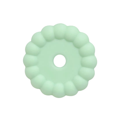 50pcs 12mm 15mm Solid Color Silicone Disc Spacer Beads DIY Craft Supplies 12