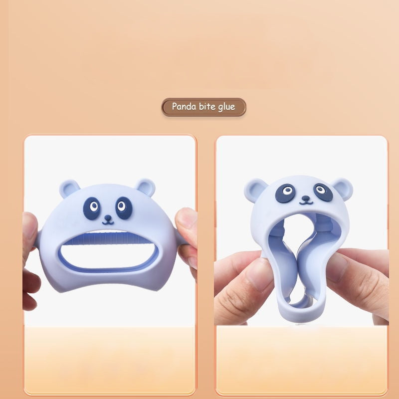 Bear Silicone Baby Teethers Anti Bite Gloves 2 Pcs