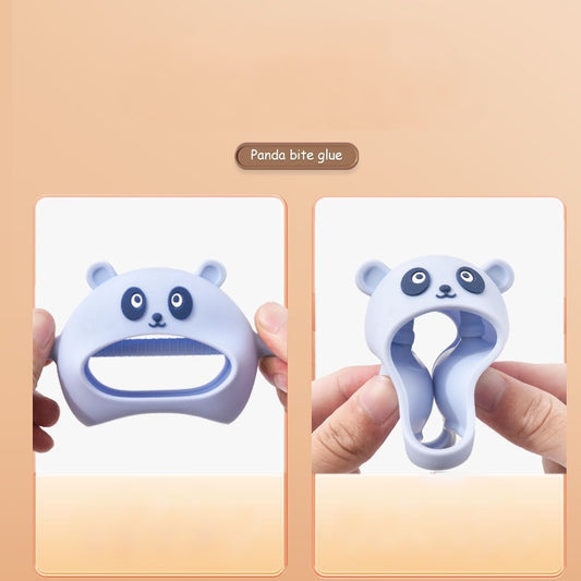 Bear Silicone Baby Teethers Anti Bite Gloves 2 Pcs