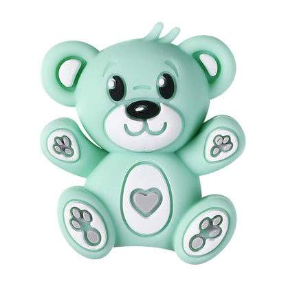 Silicone 3D Focal Beads Hug Bear Sitting Pose 17