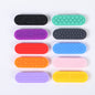 Tactile Sensory Stone Silicone Oblong Shape Fidget Worry Stone With Suction Cup